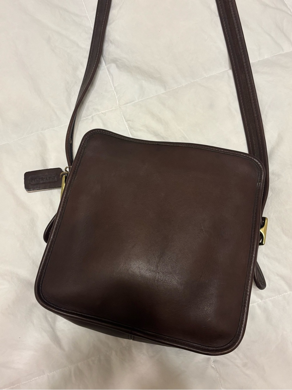 Vintage Coach Legacy North / South Compartment Bag - 9168 Brown - Picture 13 of 16